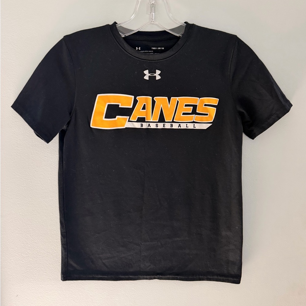 Under Armour Black Performance Tee with White Logo